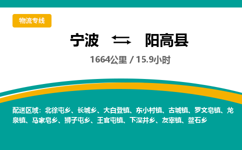 宁波到阳高县货运专线|宁波到阳高县物流公司哪家信誉好